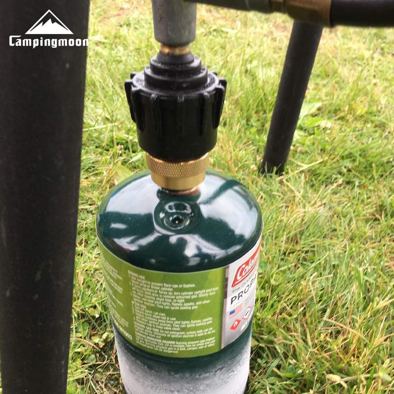 Misiņa QCC1 adapters PZ-102 propāna gāzes cilindram - CAMPINGMOON, Piknika un Grila sērija