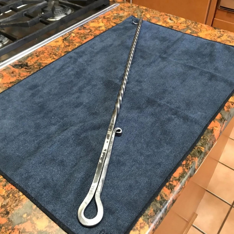 BBQ εργαλείο γυρίσματος τροφίμων - ανοξείδωτο ατσάλι, ακανόνιστο σχέδιο, 1 τεμάχιο