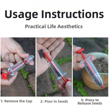 Σετ τριών τεμαχίων σπορείου τύπου βελόνας για φύτευση σε δίσκους σπορείου - χειροκίνητο εργαλείο κηπουρικής