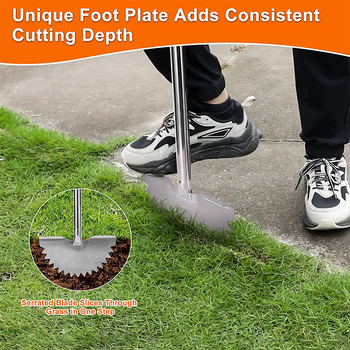 Ημισεληνοειδές Κοπτικό Ακρών Γκαζόν – Ανοξείδωτο Ατσάλι; Μάρκα FS; Για Κήπο και Αυλή