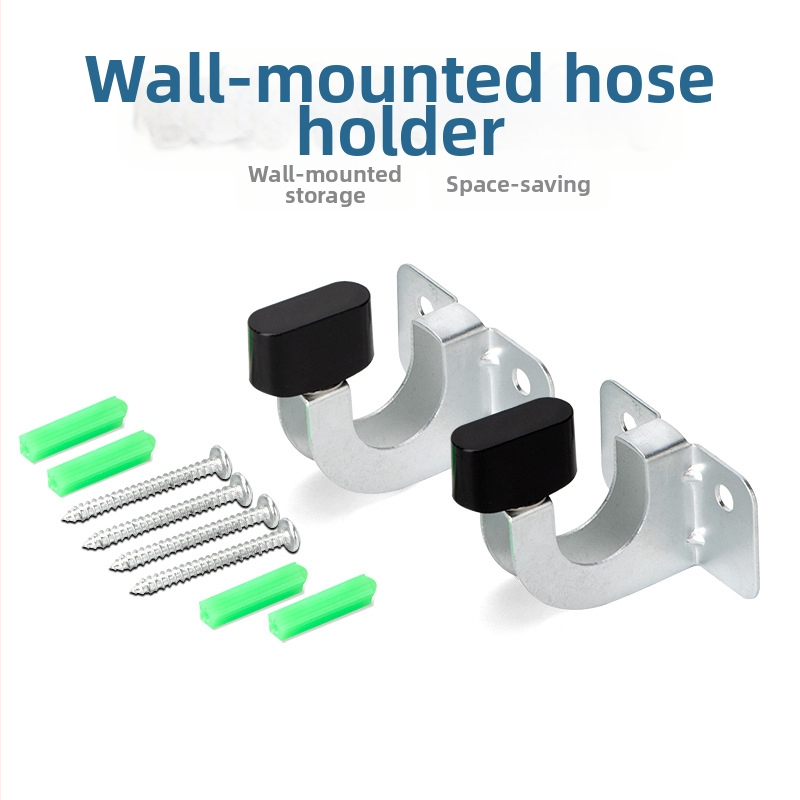 Стенно монтиран държач за градински маркуч с галванизирана метална рамка; Тегло: 25; Материал: галванизиран метал