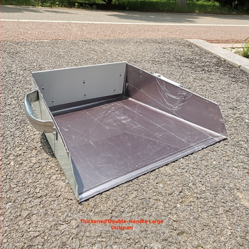 Dustpan – dzelzs plāksne, Long River zīmols, 1,6 kg, iepakojumā 10 gab., 2017. gada pavasara izlaišana