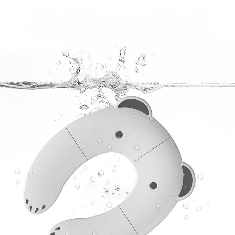 Sulankstomos vaikų klozeto treniravimo sėdynės uždanga, mielo meškiuko dizaino, iš PP + lankstaus klijų, daugkartinis naudojimas