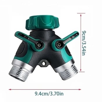 FLOWERS SPRAL Y-shaped διπλής κατεύθυνσης διακλαδωτής σωλήνα ύδατος για άρδευση, κράμα