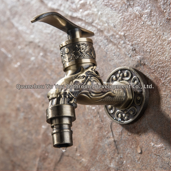 YH-B005 zidna slavina od cinkove legure s antik brončanim završetkom, jednoručni upravljač, za perilicu rublja