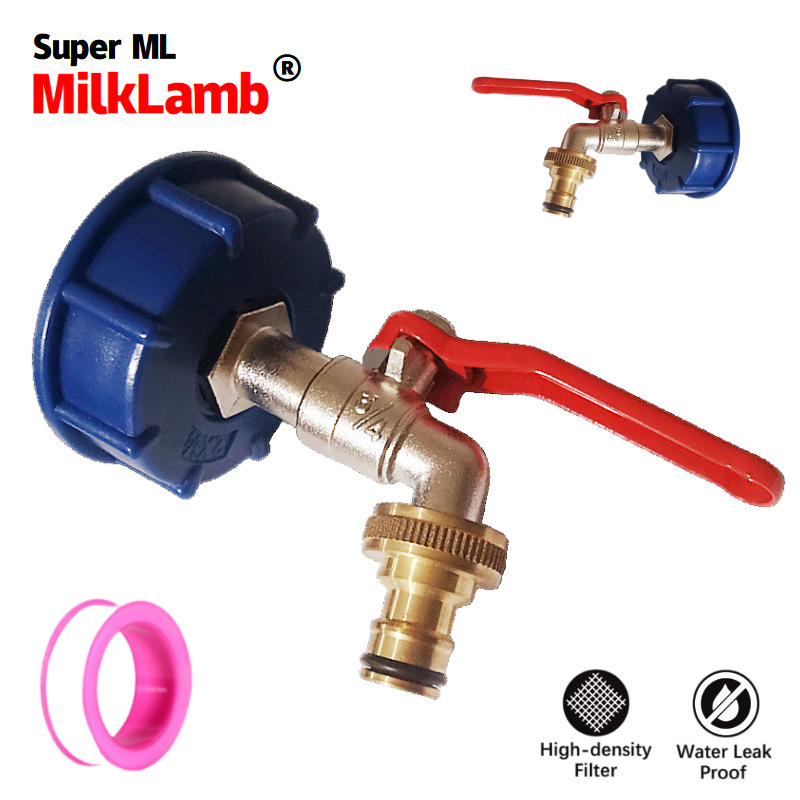 Sada slavina od cinkovog legura, navojni spoj, jednoručno upravljanje, model ML.R02E023434, nikl premaz, MilkLamb