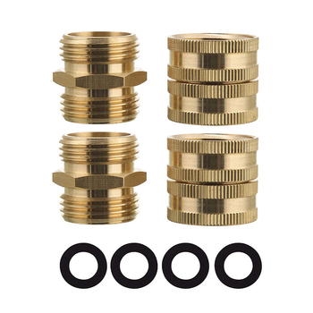 Μπρούτζινος προσαρμογέας κήπων ποτίσματος με αρσενικά και θηλυκά εξαρτήματα ταχείας σύνδεσης