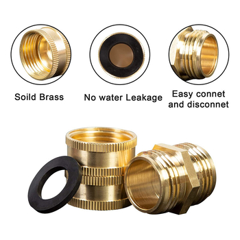 Μπρούτζινος προσαρμογέας κήπων ποτίσματος με αρσενικά και θηλυκά εξαρτήματα ταχείας σύνδεσης