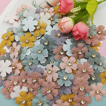 Κλιπ μαλλιών για παιδιά (λουλούδι με πέντε πέταλα; υφασμάτινο υλικό)