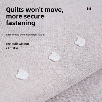 Устройство за фиксиране на завивка — мек силикон; без игла и закопчалки; невидима безопасност; без следи; Материал: Друг; Стил: модерен и минималистичен; Комплект: 1100 части