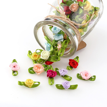 Υφασμάτινα τριαντάφυλλα με πράσινα φύλλα για DIY αξεσουάρ – ύφασμα, φιλική προς το περιβάλλον επεξεργασία, προέλευση Yiwu, μάρκα San Nan