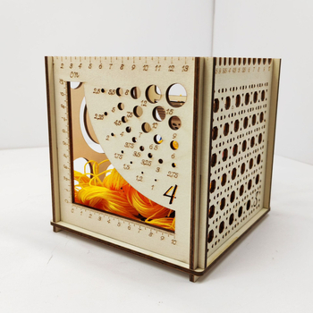 Ξύλινο μπολ για νήματα - πολυλειτουργικό κουτί αποθήκευσης πλεξίματος, μοντέρνου μινιμαλιστικού στυλ, Yongyue