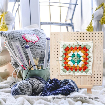 Ξύλινη Πλάκα Πλεκτικής με Βελονάκι από την Qichuang – Μπαμπού και Ξύλο, Μοντέρνο Μινιμαλιστικό Διακοσμητικό