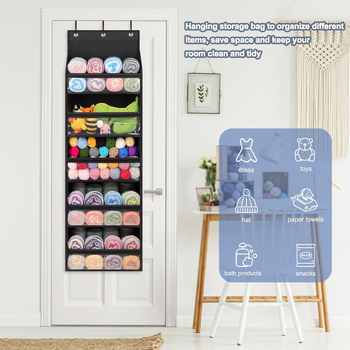 Κρεμαστή τσάντα αποθήκευσης — 5 επιπέδων, κυβοειδής, PVC τοίχο-εγκατάσταση, ύφασμα 600D Oxford, πολλαπλών χρήσεων