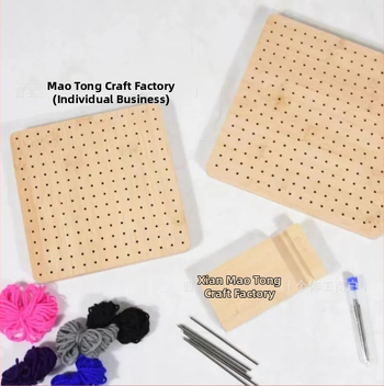 Ξύλινο πάνελ για βελονάκι και έργα πλεξίματος — πεύκο, μοντέρνος μινιμαλιστικός σχεδιασμός, οικιακή χρήση