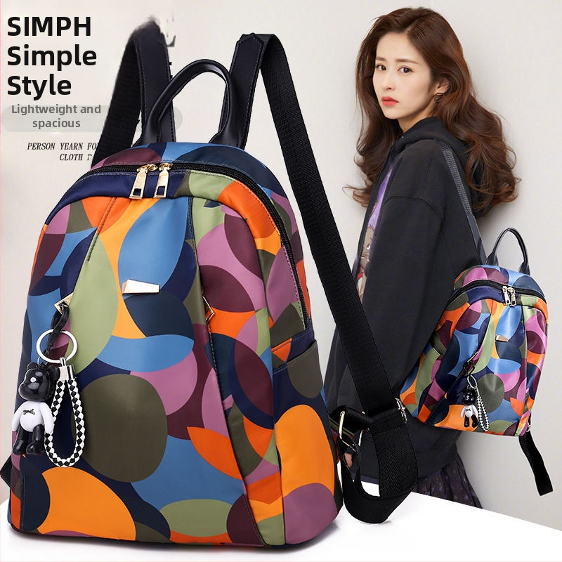 Dámsky nylonový batoh na cestovanie, kapacita pod 20 litrov, nepremokavý, ideálny pre obchodné cesty