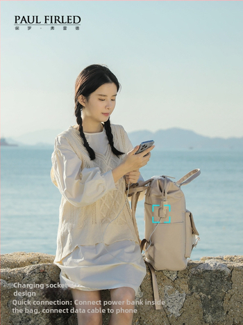 Γυναικεία τσάντα πλάτης για φορητό υπολογιστή — Oxford ύφασμα, αντικραδασμική, για ταξίδια αναψυχής, αστικός μινιμαλισμός