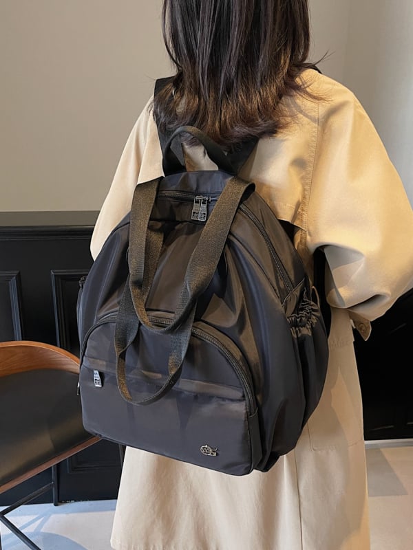 KAMUANG Oxford anyagú hátizsák – Téli 2024, kínai ihletésű, egyszerű, divatos kivitel utazáshoz és iskolához, cipzárral záródó rejtett zsebbel; vízálló, kopásálló és lopás elleni