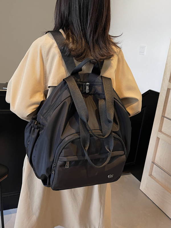 KAMUANG Oxford anyagú hátizsák – Téli 2024, kínai ihletésű, egyszerű, divatos kivitel utazáshoz és iskolához, cipzárral záródó rejtett zsebbel; vízálló, kopásálló és lopás elleni