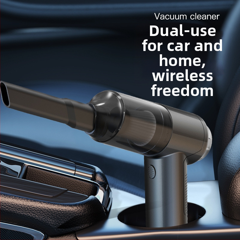 Автомобилна прахосмукачка с безжично зареждане, без кабел, 9000 Pa всмукване, 35W, 7.4V