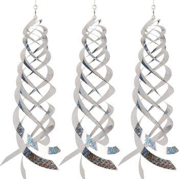 Σπείρα αποθάρρυνσης πουλιών, περιστρεφόμενη, σετ 3 τεμάχια