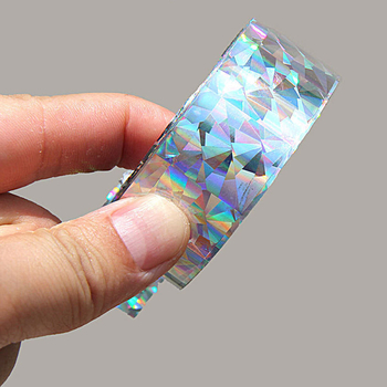 Πλαστική κορδέλα αποτροπής πουλιών με αντανακλαστική προειδοποίηση για γεωργικές εκτάσεις, αντι-πουλιών, φλας λέιζερ