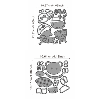 Vágóformák scrapbookinghoz, szénacél, gravírozás, otthoni használatra, egyenként csomagolva