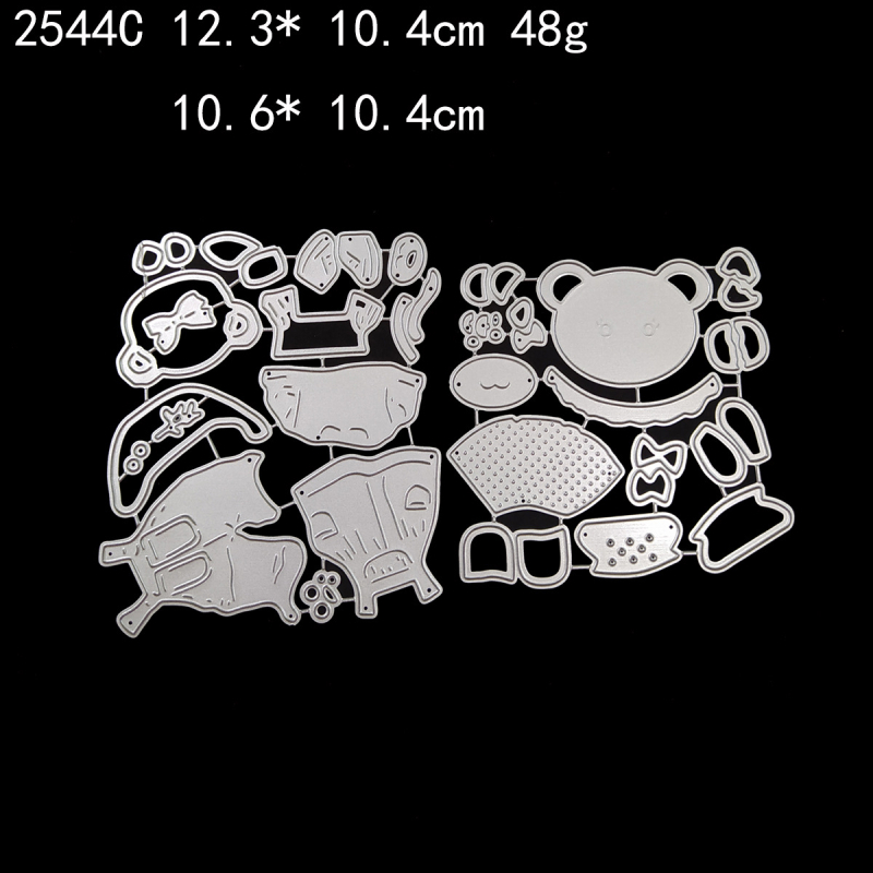 Vágóformák scrapbookinghoz, szénacél, gravírozás, otthoni használatra, egyenként csomagolva