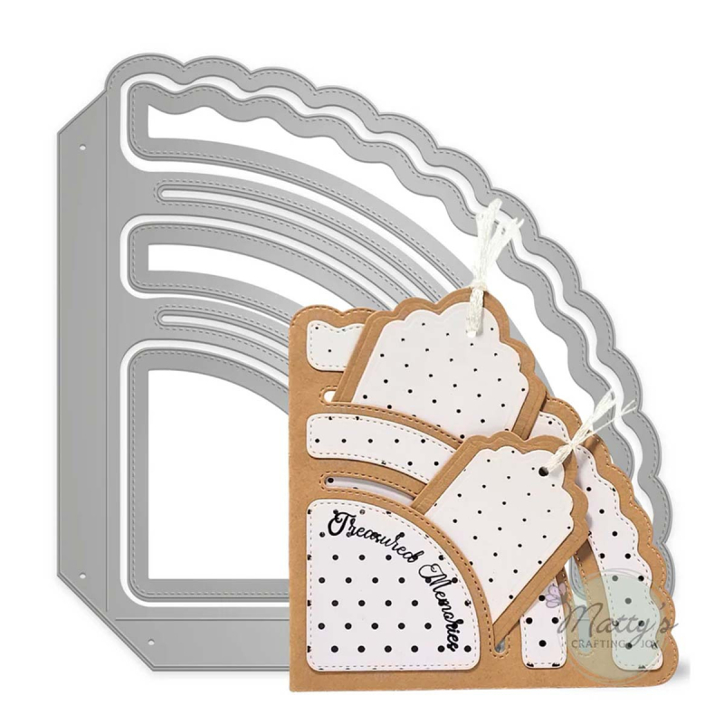 Vágóforma üdvözlőlap borítójához – szénacél, gravírozás, scrapbooking, otthoni használat