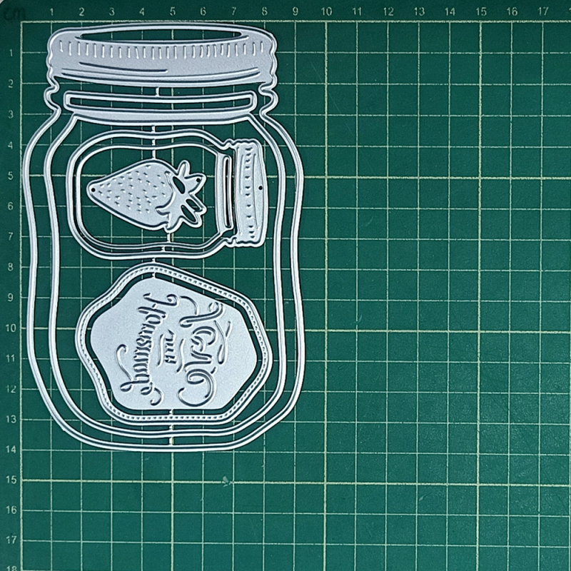 Метална матрица за рязане с гравиране — геометрична форма, за домашни DIY проекти, ръчна изработка, опакована в PP торбичка