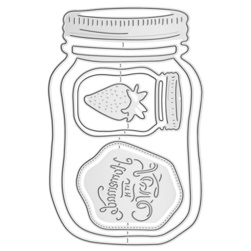 Метална матрица за рязане с гравиране — геометрична форма, за домашни DIY проекти, ръчна изработка, опакована в PP торбичка