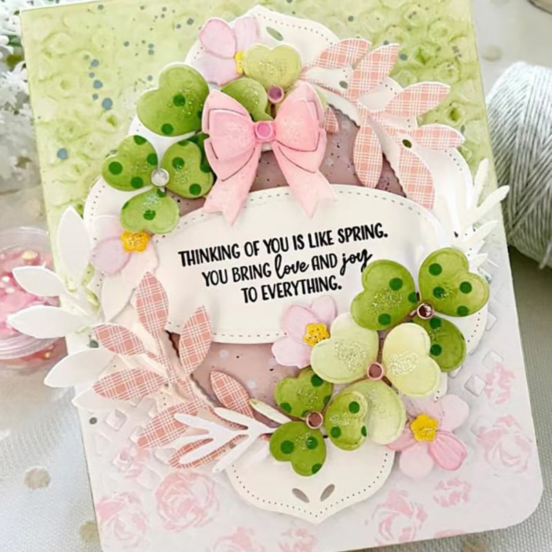 Set reznih šablona s cvjetnim motivom za kartice i pozadinu, od visokougljičnog čelika, scrapbooking