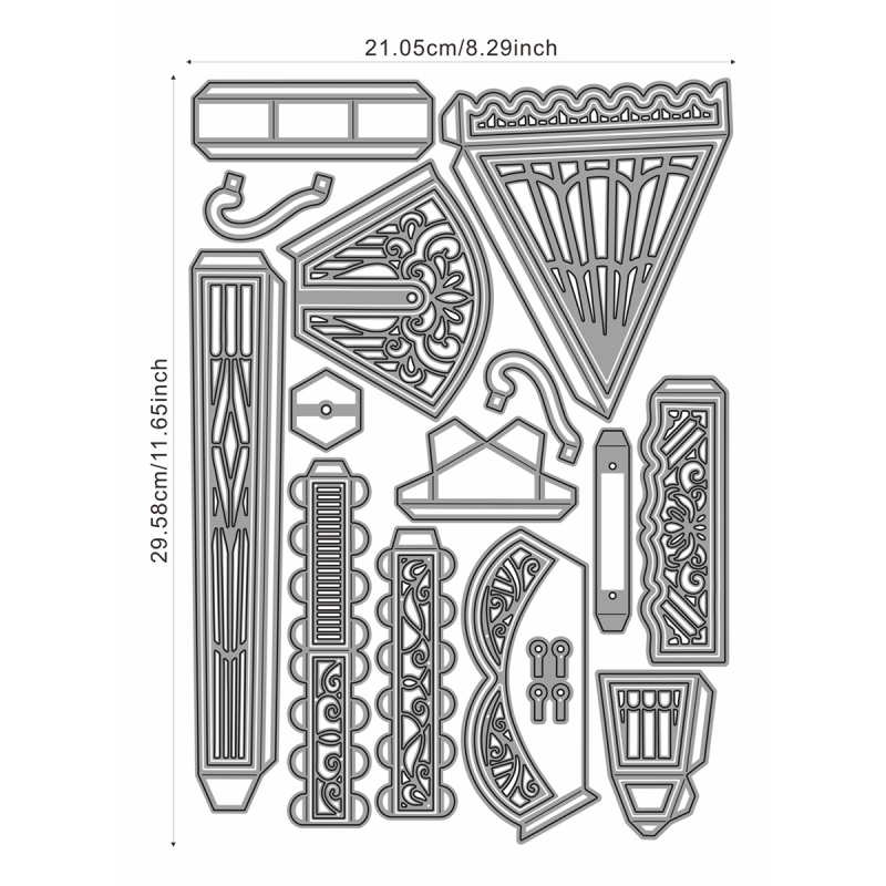 Matrica za rezanje za scrapbooking – metalna, graviranje, ručni radovi, kućna uporaba