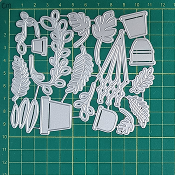 Virágkeretes dekorat fém die a DIY vágáshoz — vasból, gravírozott felülettel, geometriai dizájn, otthoni használat, kézi készítés