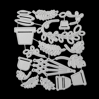 Virágkeretes dekorat fém die a DIY vágáshoz — vasból, gravírozott felülettel, geometriai dizájn, otthoni használat, kézi készítés