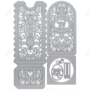 DIY σετ ανάγλυφου scrapbooking με κοπτικά καλούπια, ευχετήρια κάρτα και φωτογραφικό άλμπουμ – φρέσκο και γλυκό στυλ