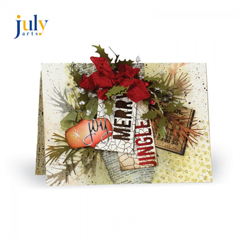 Резач-матрица за скрапбукинг – въглеродна стомана, ецване, китайски стил, марка League, три мотива тревички