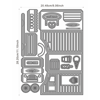 Метални матрици за рязане за скрапбук албуми, процес на гравиране, домашни занаяти, опаковано в PP торбичка