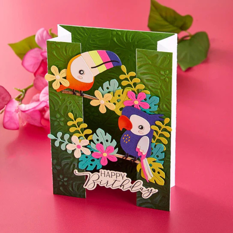 Papiga rezna pločica, metalna gravirana šablona za kućni scrapbooking, pakiranje u PP vrećici