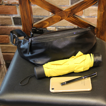 Мъжка чанта за гърди от синтетична кожа, стил без пол, PU подплата, пролет 2024, за пътуване и свободно време