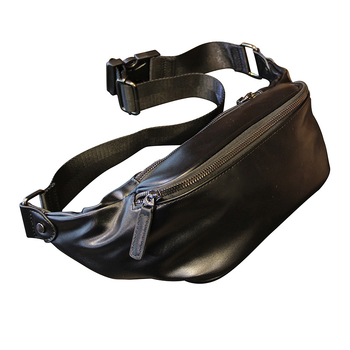 Мъжка чанта за гърди от синтетична кожа, стил без пол, PU подплата, пролет 2024, за пътуване и свободно време