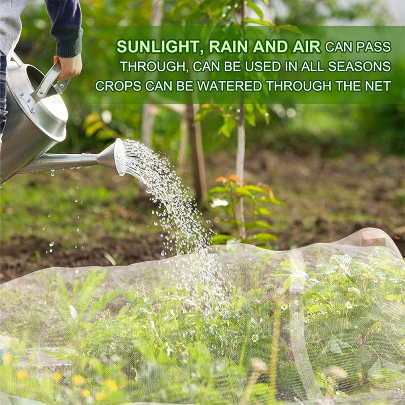 Sodo tinklas nuo kenkėjų, polietileninė medžiaga, atidarymas 1, vielos skersmuo 1, tarnavimo laikas 1