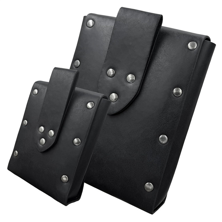 Двучасткова средновековна квадратна чанта в стил Nordic Viking COSPLAY – кожа PU и замша, Зимна серия 2023 г., за гейминг и аниме роли, Zichen Craft Gift