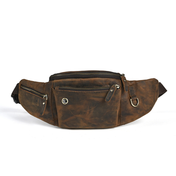 Мъжка чанта за гърдите от естествена телешка кожа, издръжлива на износване, антикрадба, антиразрязване, готова за съхранение