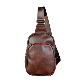 Мъжка чанта PU кожа, през рамо, уличен стил, ултра лека, подплата полиестер