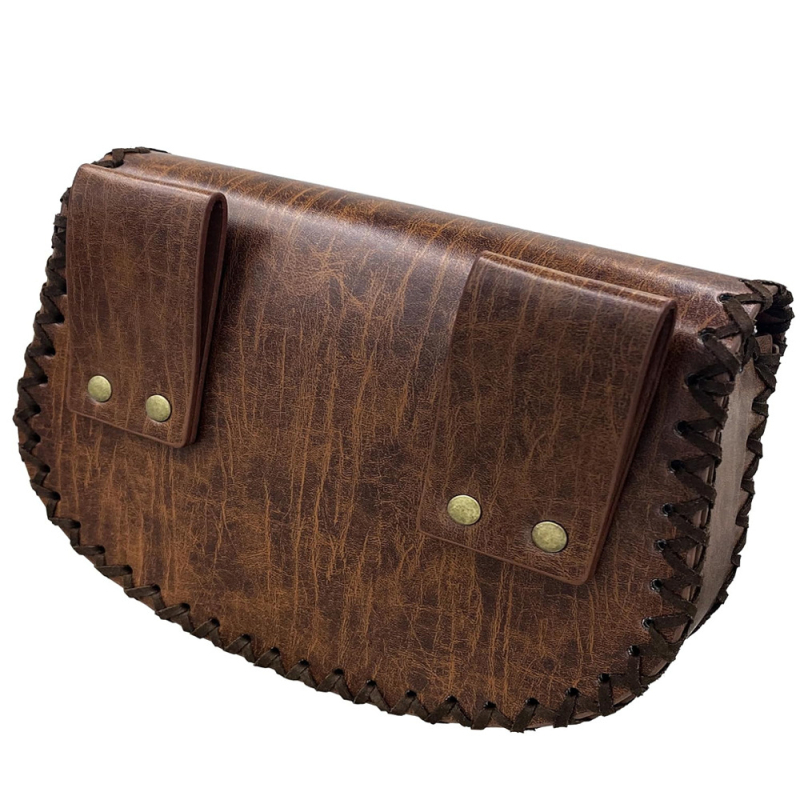 Nordic-reliefes övtáska, retro középkori oldaltáska műbőrrel (2024 tavasz)