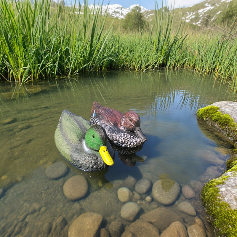 Имитационна патица за лов - PE blow-молдована, Патица-имитация, пасторален стил, Животински модел (Материал: PE; Процес: Blow molding; Форма: Имитационна патица; Категория: Животински модел)