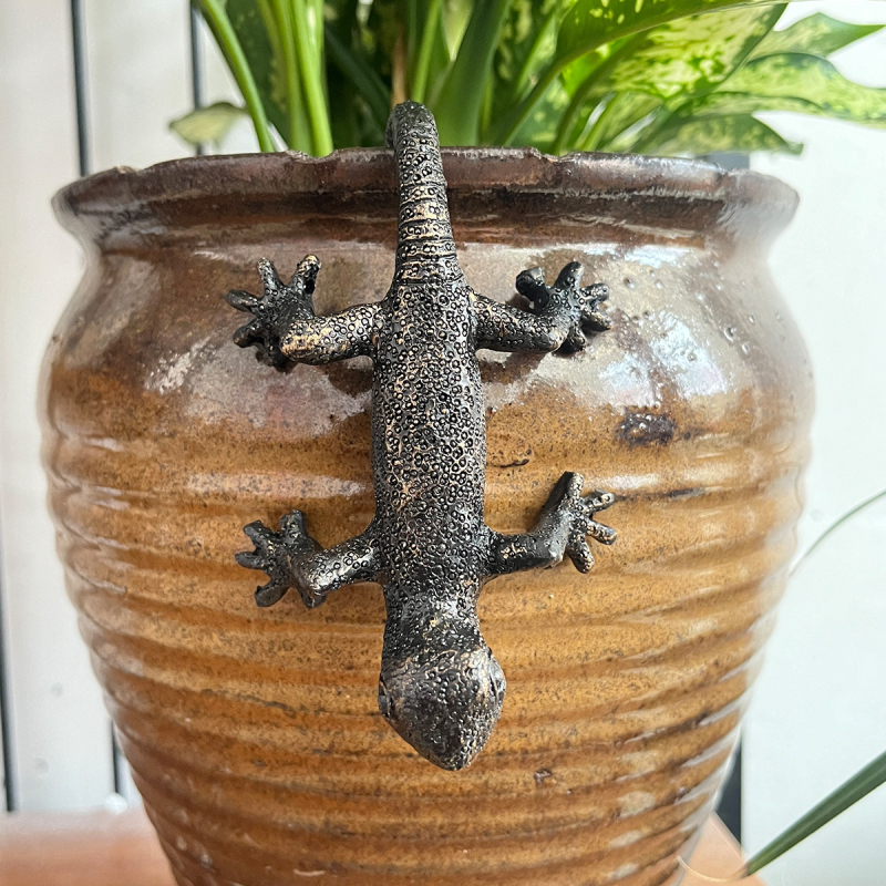 Gecko viseći vrtni ukras za posudu | Materijal: sintetička smola; Brend: Jiaxin; Kategorija: Umjetnine od smole; Stil: moderni minimalizam