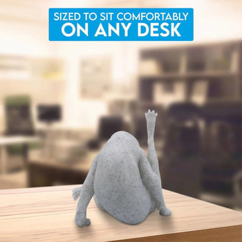 Αστεία φιγούρα γάτας, γλυπτό από ρητίνη, μοντέρνος μινιμαλισμός, κατάλληλο ως δώρο