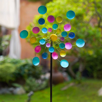 Декоративна железна вятърна мелница, пасторален стил, подходяща за дом, градина и развлекателни пространства (Железо; Геометрия; Пасторален стил; Дом, Градина, Забавления)